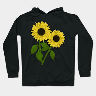 Two sunflowers Hoodie